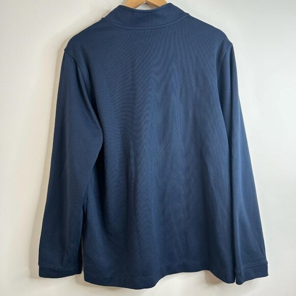 Rhone Commuter1/4 Zip Sweater Mens XL Blue Knit Pullover Mock Neck Athleisure - Picture 4 of 8